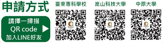 視訊診斷QRcode(台東專科學校、崑山科技大學、中原大學)
